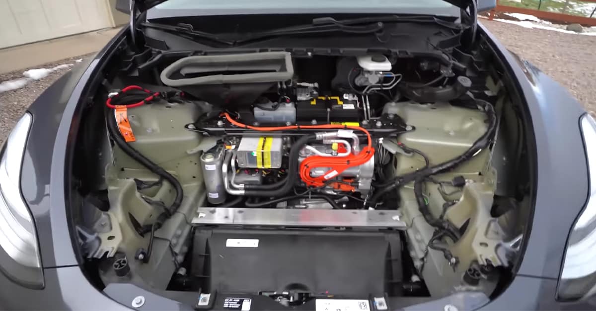 Tesla Model Y with a heat pump